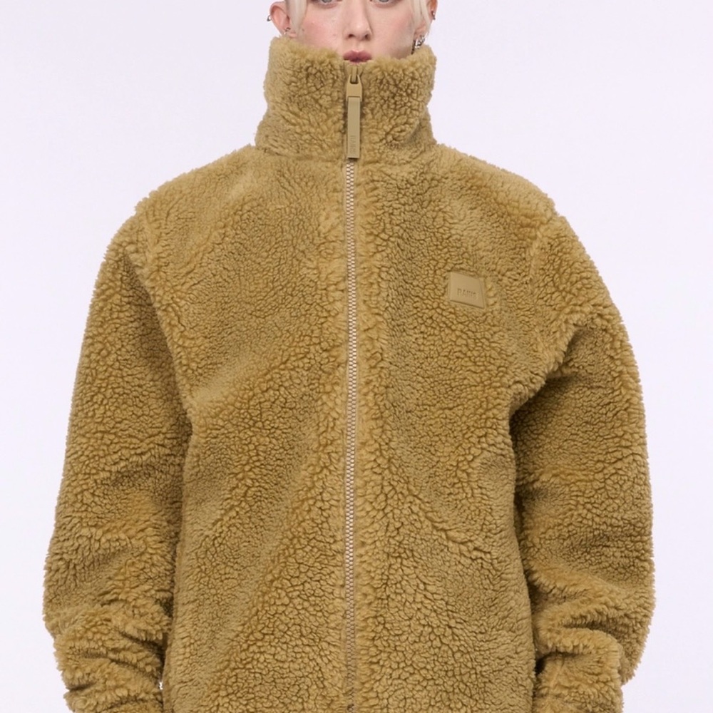 NWT Rains Unisex | Kofu Fleece Jacket T2 | Khaki - L